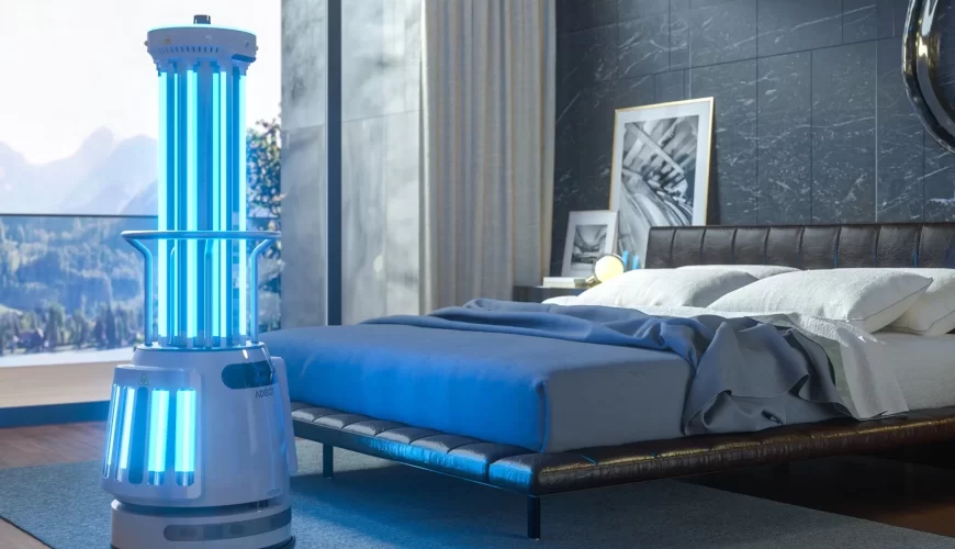UV-C disinfection technology for rooms and public areas and their technology